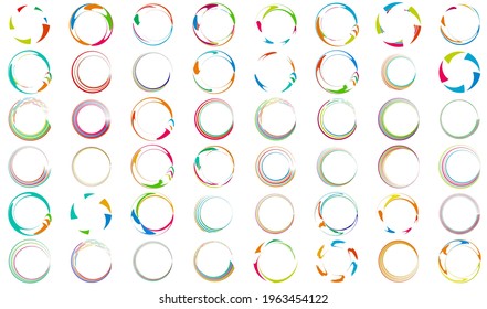 Spiral, swirl, twirl icon, design element vector illustration