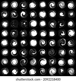  Spiral, wirl, wirl, volute Element. Whirlpool, Whirlpool-Effekt. Rundlaufstrecken, Radiallinien mit Drehbewegung