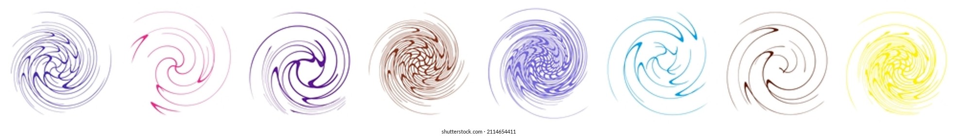  Espiral, giratoria, twirl, volute. Jacuzzi, efecto de viento. Circular, líneas radiales con rotación