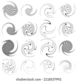  Espiral, giratoria, twirl, volute. Jacuzzi, efecto de viento. Circular, líneas radiales con rotación