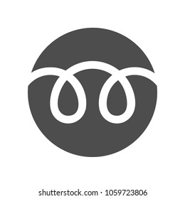 Spiral symbol in circle. Logo. vector eps 10.