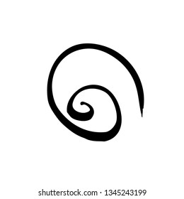 spiral symbol design vector illustration