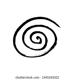 spiral symbol design vector illustration