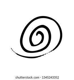 spiral symbol design vector illustration