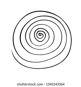 spiral symbol design vector illustration
