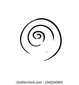 spiral symbol design vector illustration