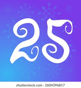 Spiral Symphony: Unveiling the Artistic Essence of Twenty-Five in Vibrant Harmony. Cosmic Numerology.