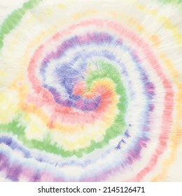 Spiral Tie Dye Swirl. Vector Tie Dye Paint. Rainbow Tiedye. Gradient Red Tie Dye. Rainbow Tiedye Pattern. Fabric Batik. Blue Pastel Pattern. Blue Color Swirl Background. Pastel 1960 Pattern