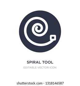 spiral tool icon on white background. Simple element illustration from UI concept. spiral tool icon symbol design.