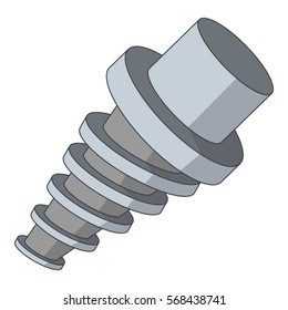 Spiral tool l icon. Cartoon illustration of spiral tool vector icon for web