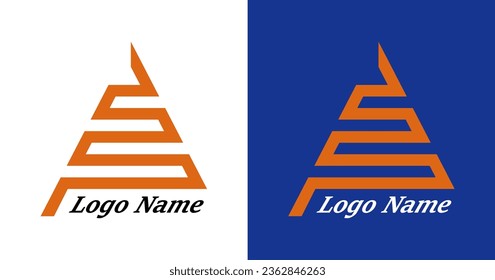 spiral triangle with pyramid character