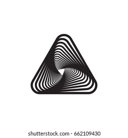 spiral triangles vector