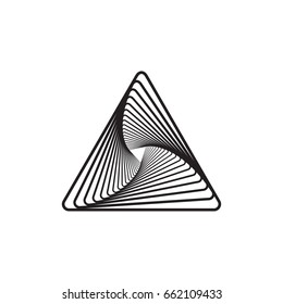 spiral triangles vector