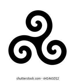 Spiral triskel icon