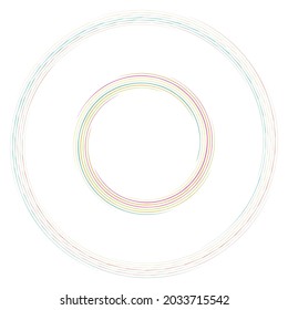 Espiral, twirl, ilustración vectorial de elemento. Coclear, helix y voluto