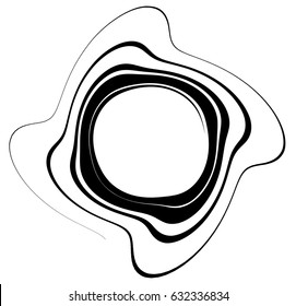 Spiral, twirl illustration. Abstract element with radial style and rotation effect