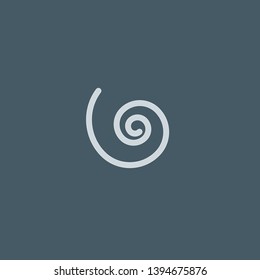 Spiral vector icon. Spiral concept stroke symbol design. Thin graphic elements vector illustration, outline pattern for your web site design, logo, UI. EPS 10.