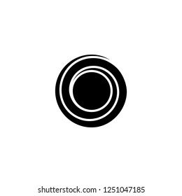 spiral vector icon. spiral sign on white background. spiral icon for web and app