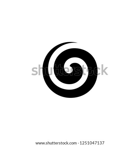 spiral vector icon. spiral sign on white background. spiral icon for web and app