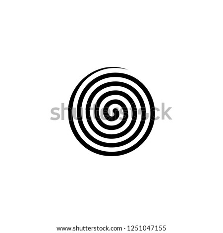 spiral vector icon. spiral sign on white background. spiral icon for web and app