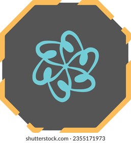 Ilustración de vectores espirales. Logo de la ronda tecnológica. Líneas en forma circular. Lo mejor para la identidad y los estereotipos. Logo de la esfera abstracta. Usable para marca de negocios, tecnología y empresa. Ilustración del logotipo del vector. 