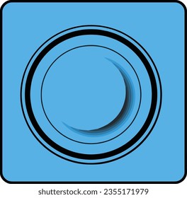 Spiral Vector Illustration. Technology round Logo. Lines in Circle Form. Best for identity and logotypes. Abstract sphere logo. Usable For Business Brand, Tech and Company. Vector Logo Illustration. 