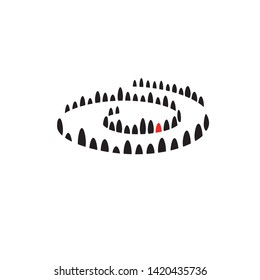 Spiral vector logo. Spiral icon