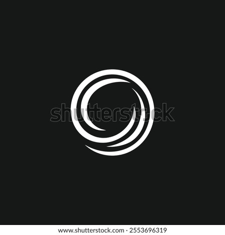 spiral vector logo icon. o sign. team sign, conceptual branding elements, round shape, O logo symbol, Sea wave, o icon, zero.