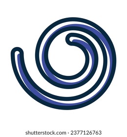 Spiral Vector Thick Line Filled Dark Colors Icons For Personal And Commercial Use.
