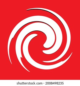 Spiral, volute, helix abstract vector illustration design element. Swirl, twirl, vortex element