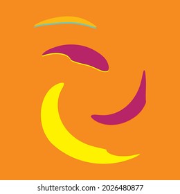 Spiral, volute, helix abstract vector illustration design element. Swirl, twirl, vortex element