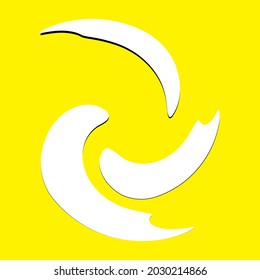 Spiral, volute, helix abstract vector illustration design element. Swirl, twirl, vortex element