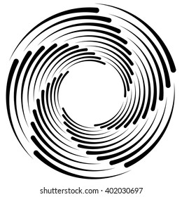 Spiral, vortex, swirl shape(s). Abstract element(s).