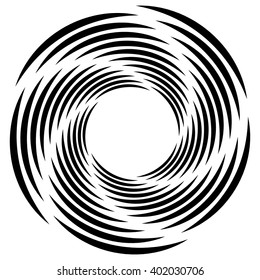 Spiral, vortex, swirl shape(s). Abstract element(s).