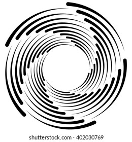 Spiral, vortex, swirl shape(s). Abstract element(s).