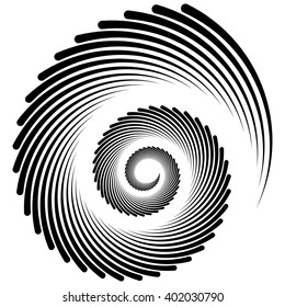 Spiral, vortex, swirl shape(s). Abstract element(s).