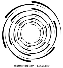 Spiral, vortex, swirl shape(s). Abstract element(s).