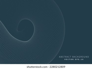 spiral wave particle liquid pattern background for advertisement banner website cover notebook package design landing page vector eps.