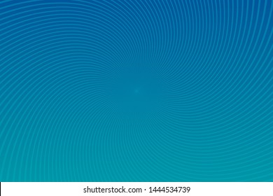 Spiral wave psychedelic blue gradient background. Vector backdrop illustration.