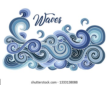 Spiral waves Background water. Pattern Module