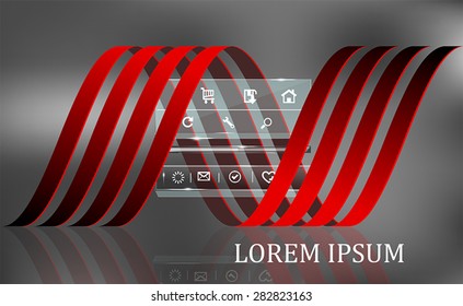 Spiral and web layout wrapped for protection, safety and service provider concepts 