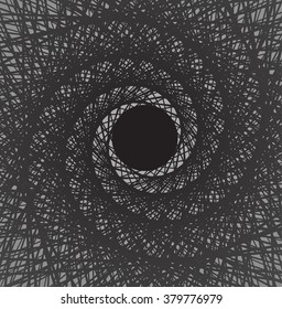 spiral whirl abstract background black and white