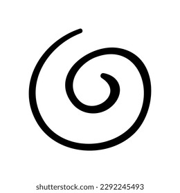 spiral1. Hand drawn vector illustration