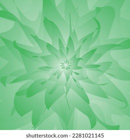 Resumen de vectores verdes en espiral BG