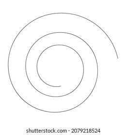 Spiralling swirl, twirl, whirl design element