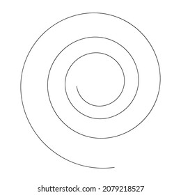Spiralling swirl, twirl, whirl design element