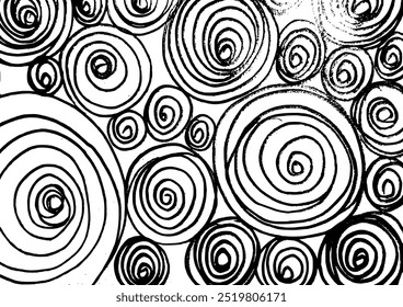 spirals abstract background, vector graphics