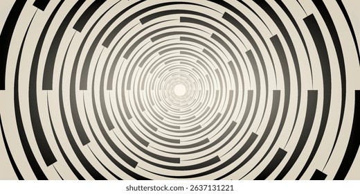 spirals illusion black and white background