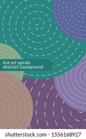 spirals line art texture abstract portrait background