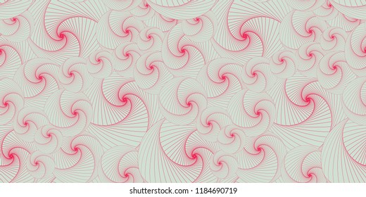 spirals seamless wallpaper in soft blue and pink